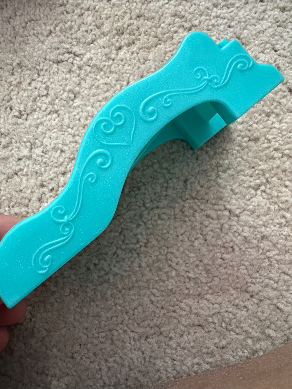 Fisher Price Little People Klip‎ Klop Castle Replacement Ramp Bridge Aqua Blue
